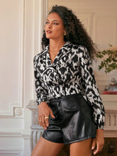 Allover Print Button Front Shirt